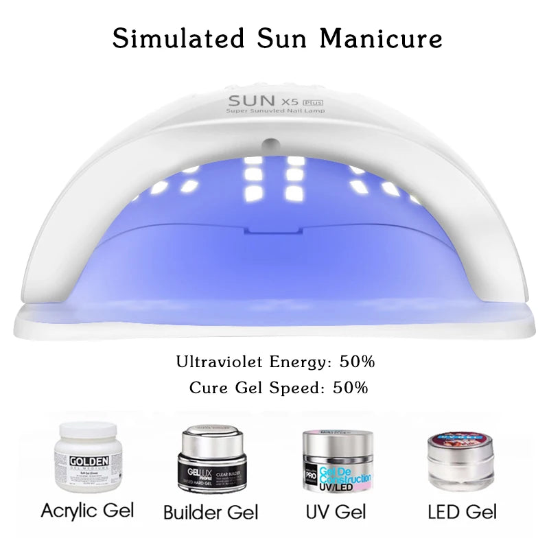 Nail Dryer LED Nail Lamp UV Lamp for Curing All Gel Nail Polish with Motion Sensing Manicure Pedicure Salon Tool