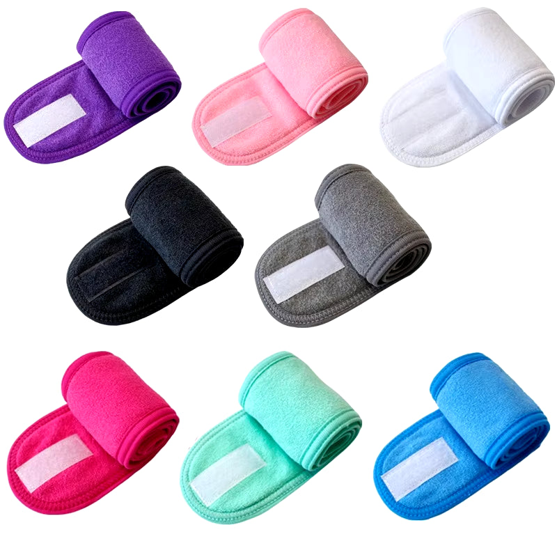 2021 NEW Solid Color Multifunction Women Headbands Face Wash/Yoga/Makeup Velcro Adjustable Hairbands Hair Accessories