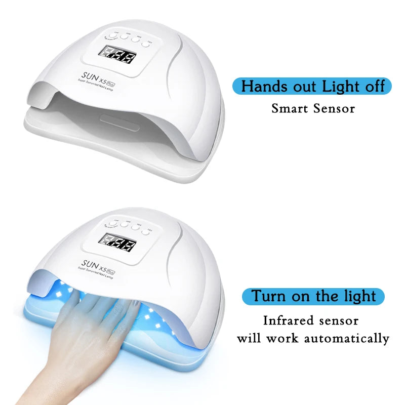 Nail Dryer LED Nail Lamp UV Lamp for Curing All Gel Nail Polish with Motion Sensing Manicure Pedicure Salon Tool