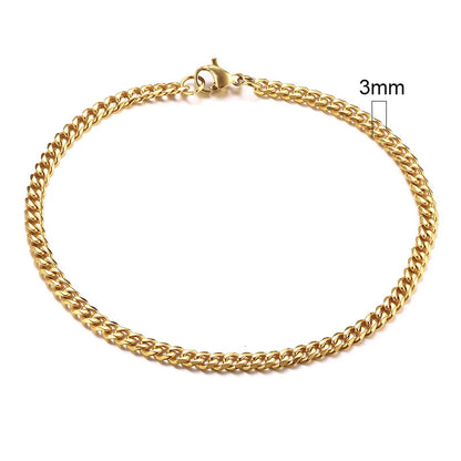 Miami Cuban Armband – Edelstahl, 3–11 mm