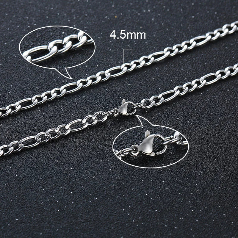 Unisex Figaro Kette – Gold & Silber Look