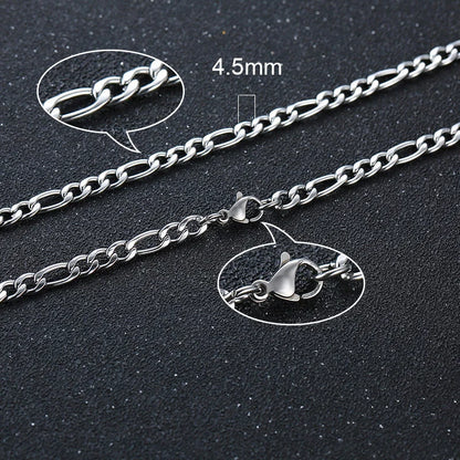 Unisex Figaro Kette – Gold & Silber Look