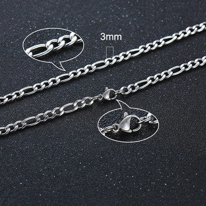 Unisex Figaro Kette – Gold & Silber Look