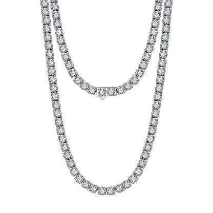 Iced Out Tennis Chain – 925 Silber