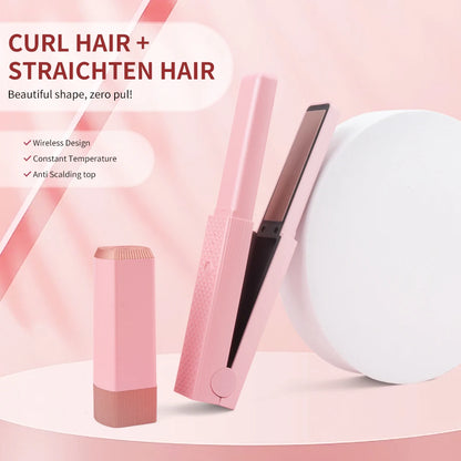 Portable 3 in 1 Hair Iron High Quality Straightening Hot Comb Professional Hair Straightener & Curling Iron Styling Tools