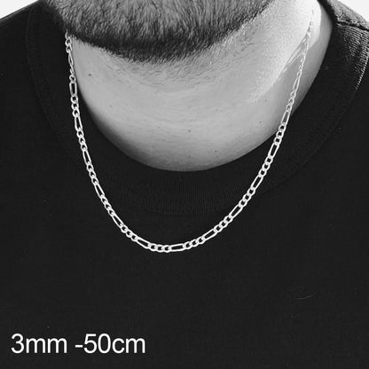 Unisex Figaro Kette – Gold & Silber Look