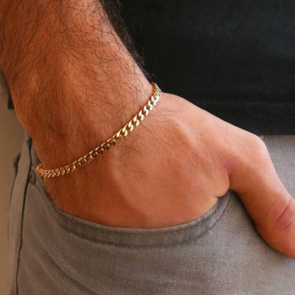 Miami Cuban Armband – Edelstahl, 3–11 mm