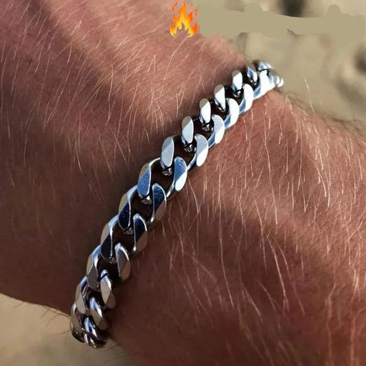 Miami Cuban Armband – Edelstahl, 3–11 mm