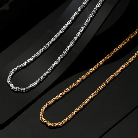 925er Vintage Kette – Gold & Silber, 2,5 mm
