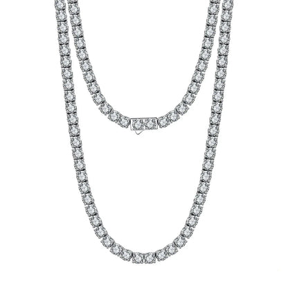 Iced Out Tennis Chain – 925 Silber