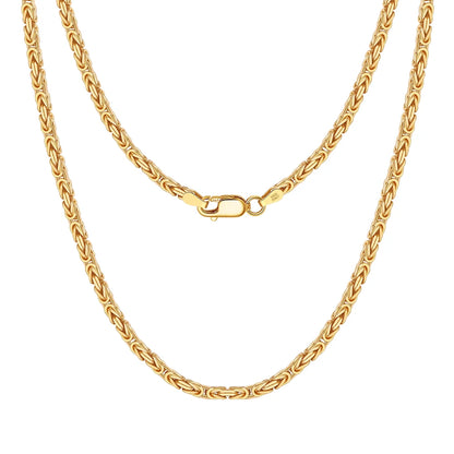 925er Vintage Kette – Gold & Silber, 2,5 mm