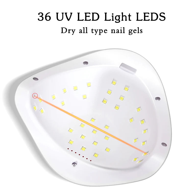 Nail Dryer LED Nail Lamp UV Lamp for Curing All Gel Nail Polish with Motion Sensing Manicure Pedicure Salon Tool