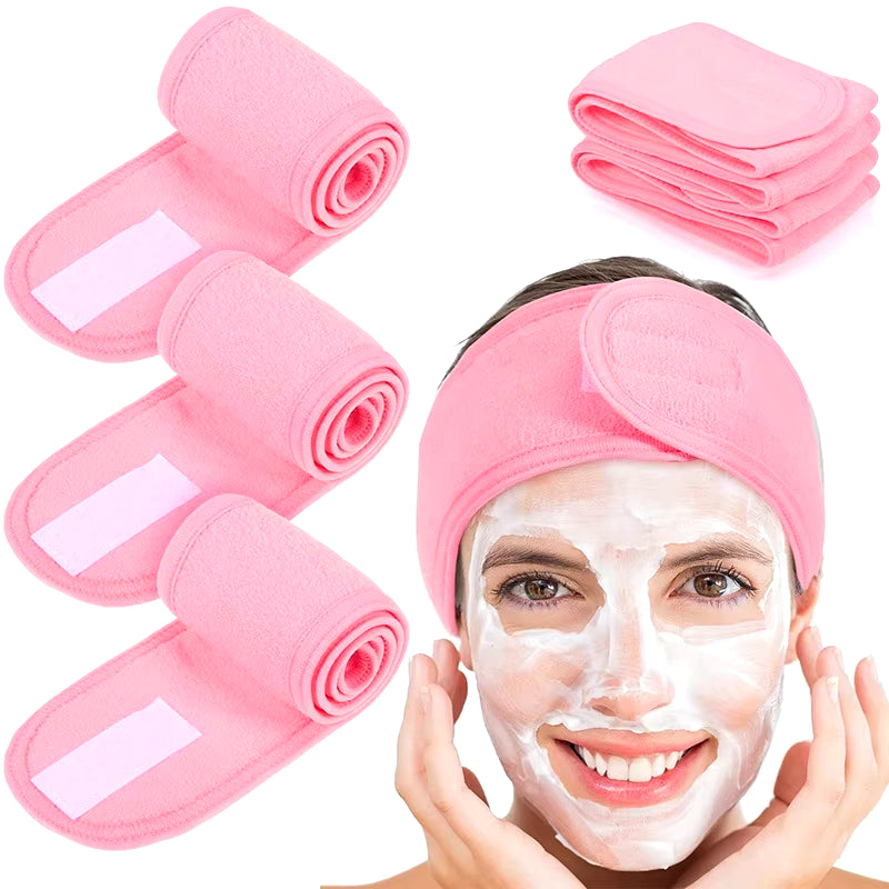 2021 NEW Solid Color Multifunction Women Headbands Face Wash/Yoga/Makeup Velcro Adjustable Hairbands Hair Accessories