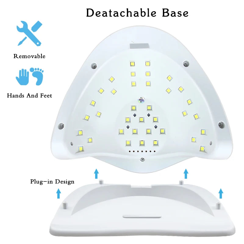 Nail Dryer LED Nail Lamp UV Lamp for Curing All Gel Nail Polish with Motion Sensing Manicure Pedicure Salon Tool