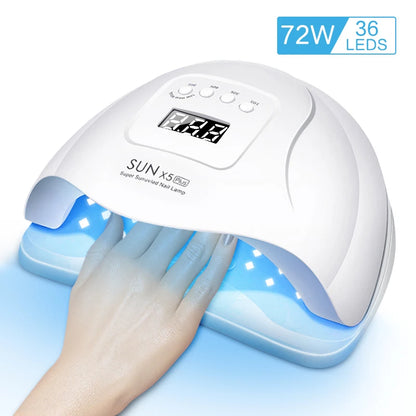 Nail Dryer LED Nail Lamp UV Lamp for Curing All Gel Nail Polish with Motion Sensing Manicure Pedicure Salon Tool