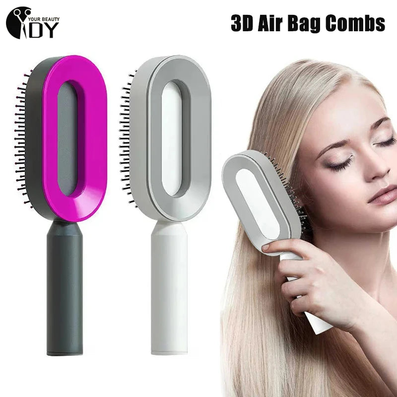 Self Cleaning Massage Hair Brush