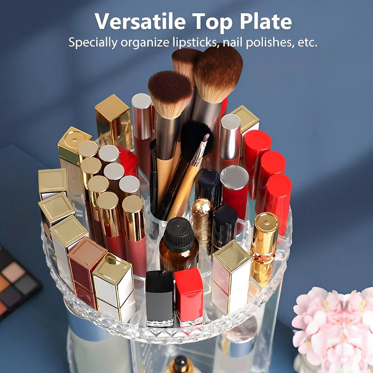 360° Rotating Makeup Organizer