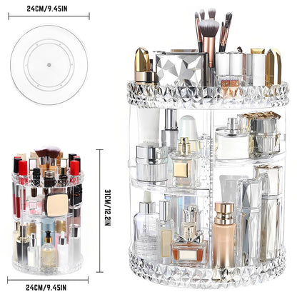 360° Rotating Makeup Organizer