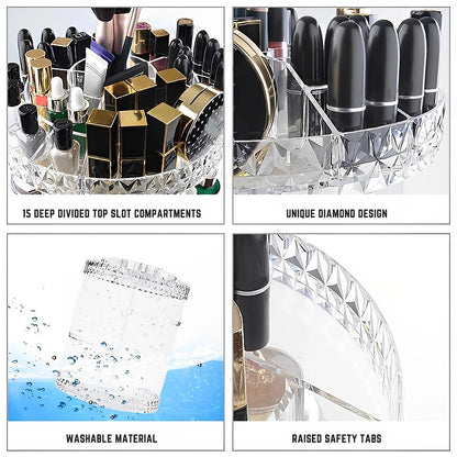 360° Rotating Makeup Organizer